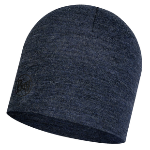 Шапка Buff Midweight Merino Wool Hat, Night Blue Melange