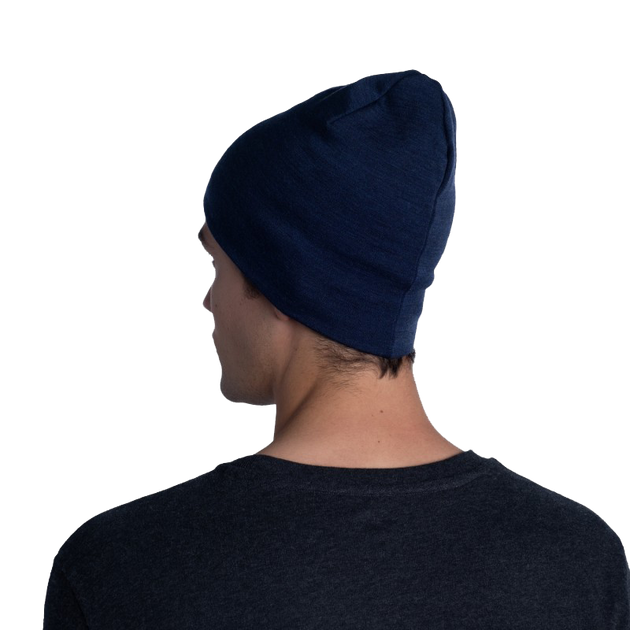 Шапка Buff Midweight Merino Wool Hat, Night Blue Melange