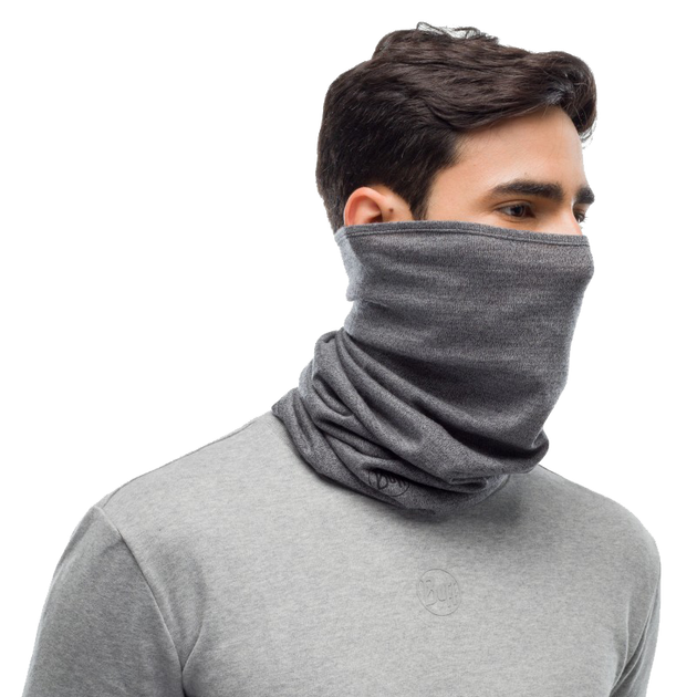 Шарф-труба Buff MidWeight Merino Wool, Light Grey Melange