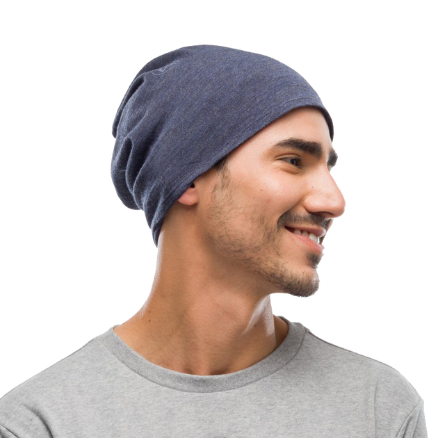 Шарф-труба Buff MidWeight Merino Wool, Night Blue Melange